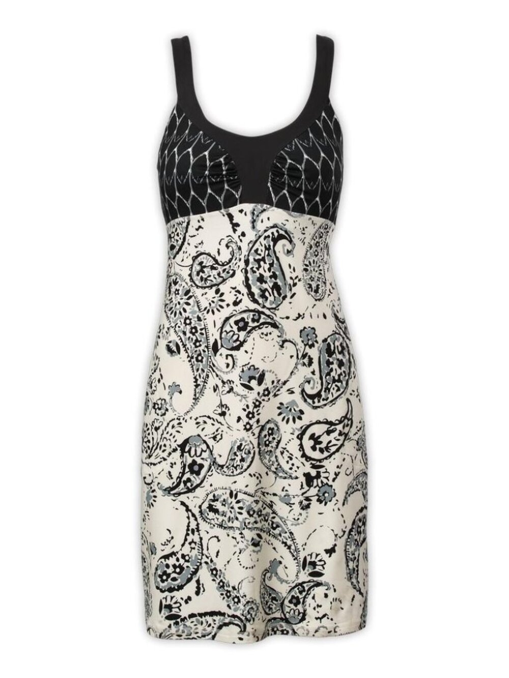 The North Face Cadence Dress Black & Cream Geometric Paisley Print Size Medium